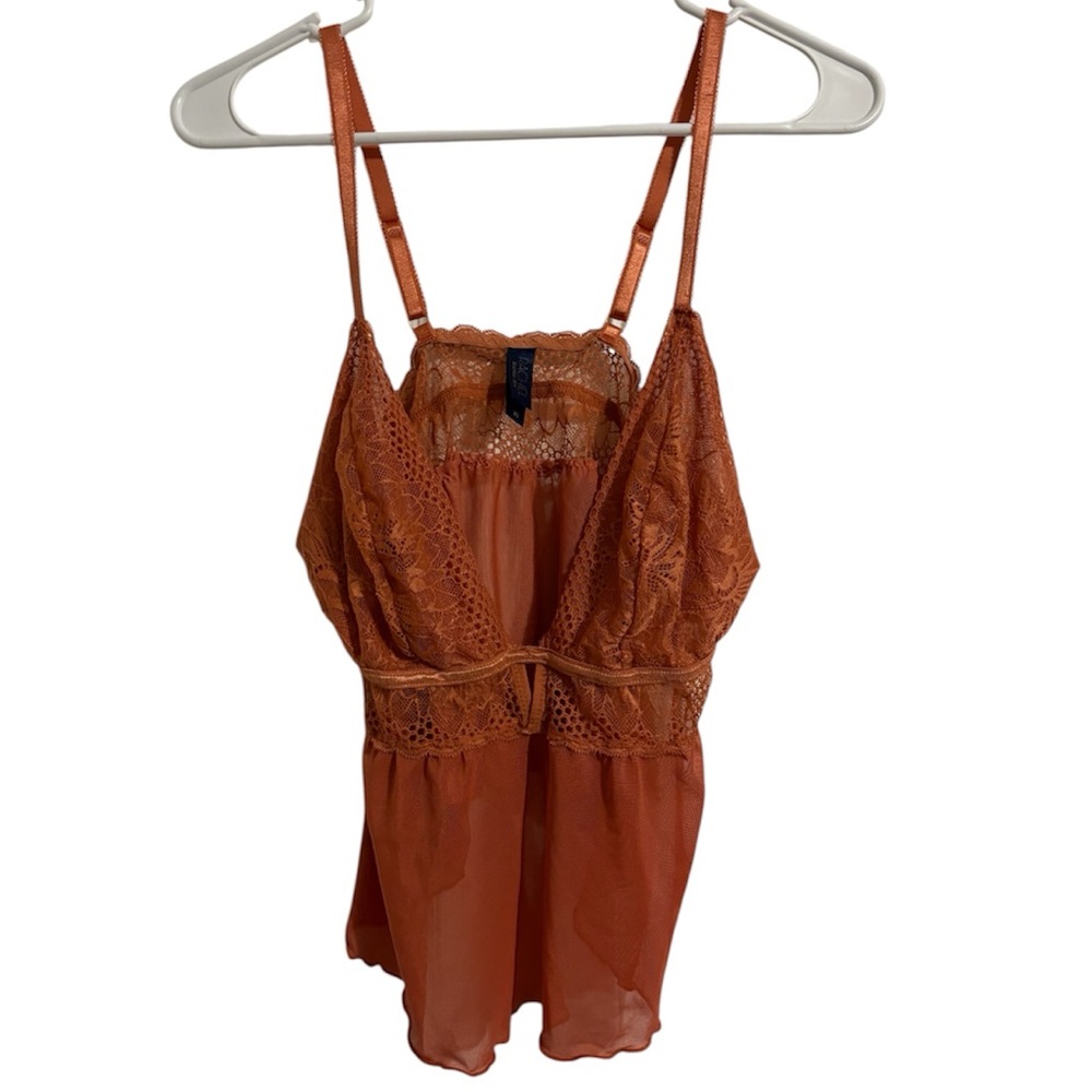 Rachel Roy Pink Lace Sexy Lingerie Spaghetti Straps